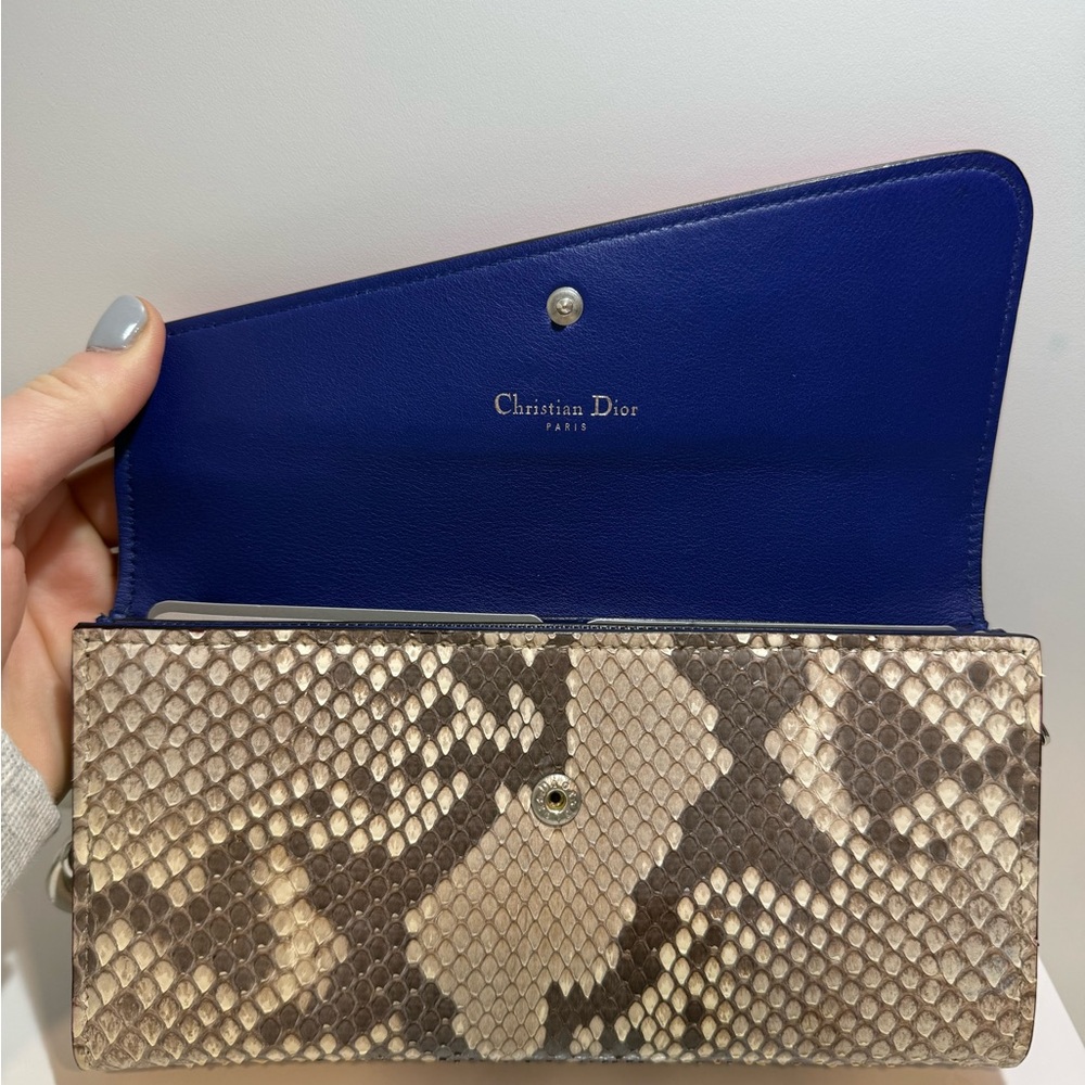 Dior Multicolor Python Diorissimo Recontre Wallet… - image 7